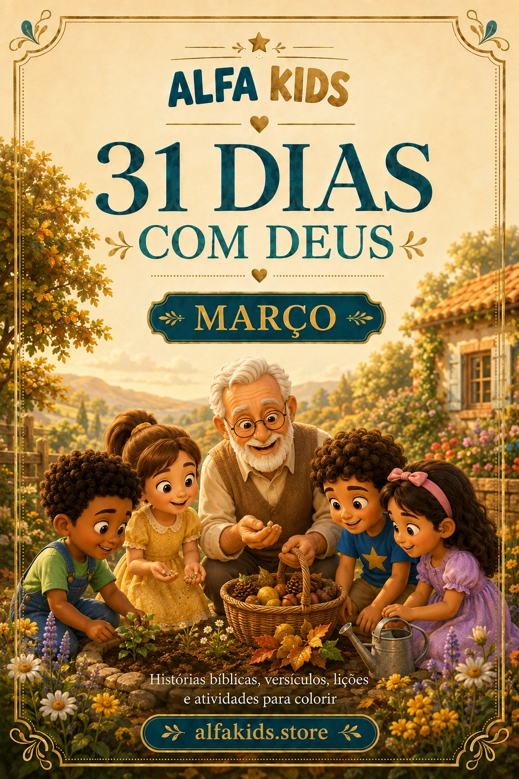 Capa do Book Alfa Kids de Março