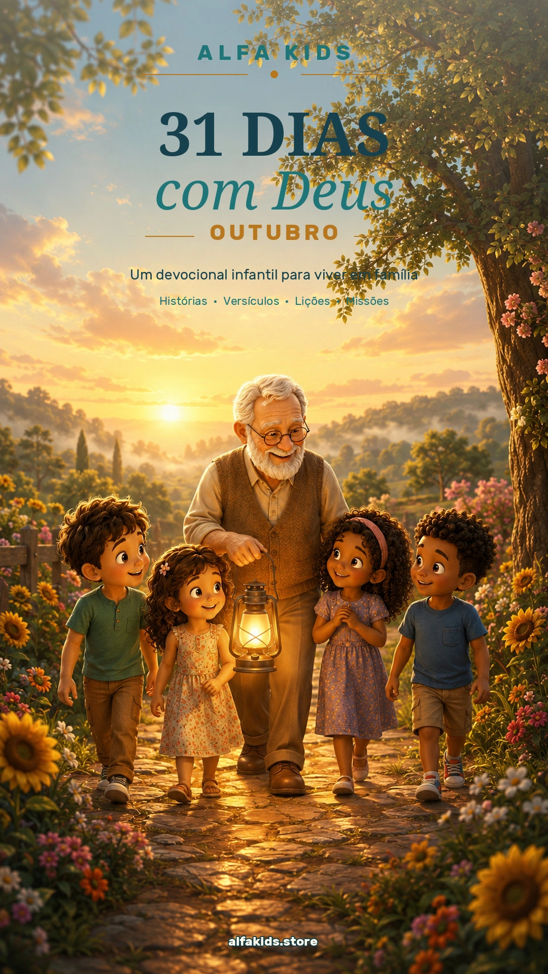Capa do Book Alfa Kids de Outubro